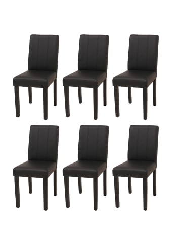 MCW 6er-Set Esszimmerstuhl O65d, Schwarz