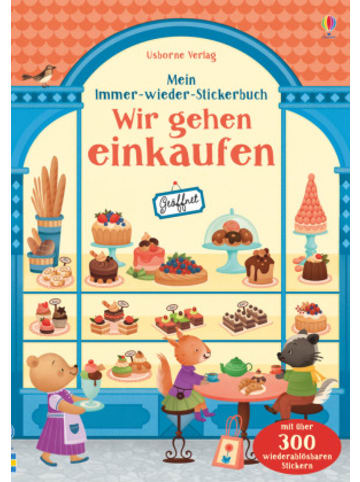 Usborn Papeterie/PBS - Mein Immer-wieder-Stickerbuch: Wir gehen einkaufen
