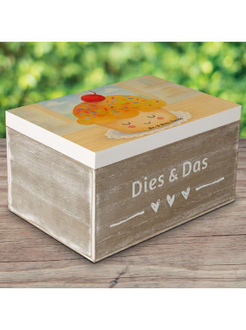 Mr. & Mrs. Panda Kiste Cupcake Design ohne Spruch in Weiß