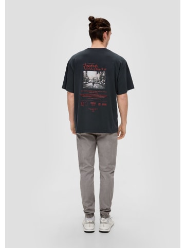 QS T-Shirt  in  98D0_dunkelgrau