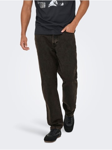 ONLY & SONS Normal geschnitten jeans in Brown Stone