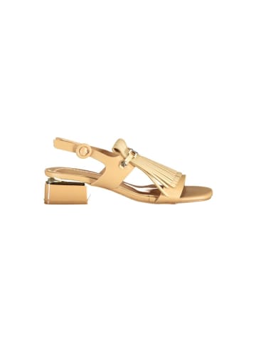 Laura Biagiotti Beige Polyurethan Damen Sandale
