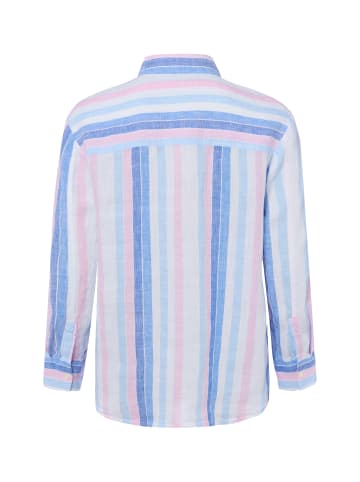 Marie Lund Leinenbluse in blau - 0017