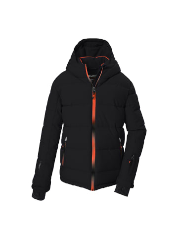 Ski-Steppjacke mit Kapuze in Schwarz0110