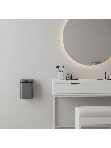 relaxdays Kosmetikeimer in Grau - 3 Liter