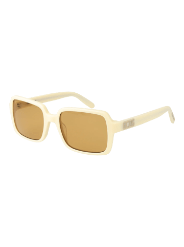 GCDS Unisex Sonnenbrille Quadratisch Creme