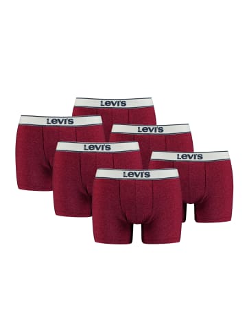 Levi´s Boxershorts LEVIS MEN VINTAGE HEATHER BOXER BRIEF 6er Pack in Red