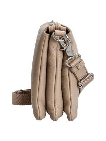 Mandarina Duck Mellow Leather - Umhängetasche 28 cm (almond) in warm taupe