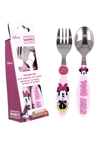 Disney Minnie Mouse Kinder Besteck-Set Mouse | Minnie Maus | 2-teilig | Gabel und Löffel