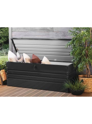 Beliani Truhe CEBROSA in Grau - (W) 165 x (H) 63 x (L) 70 cm