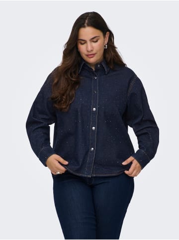 ONLY Carmakoma Jeanshemd in Dark Blue Denim 1