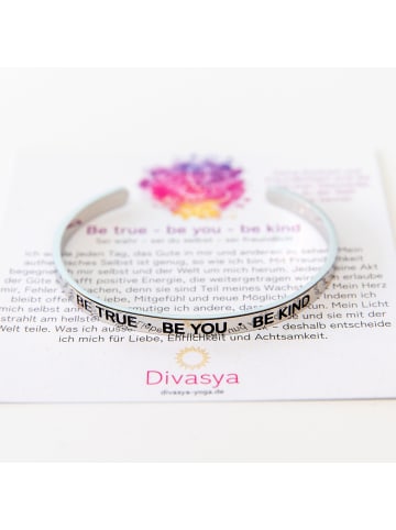 Armreif Be true be you be kind in Silber