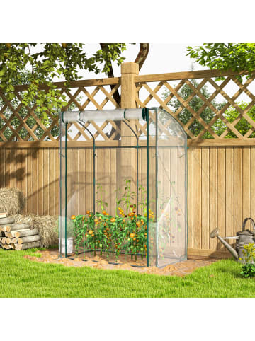 Outsunny Gewächshaus 128L x 70B x 170H cm Transparent