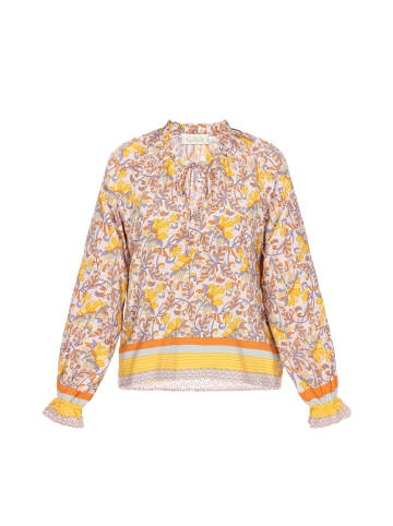 gaya Women Blouse in Yellow Multicolor