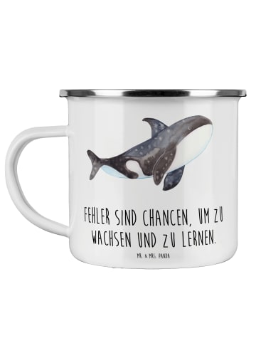 Mr. & Mrs. Panda Outdoor Becher Fehler lernen wachsen mit Spruch in Weiß