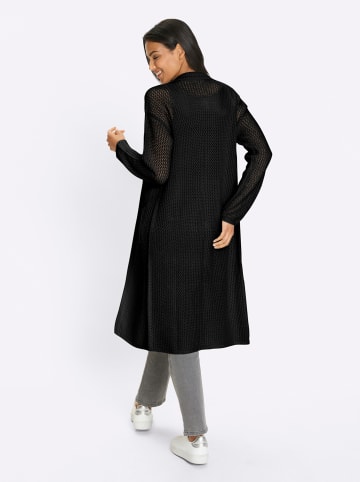 Sieh an! Strickmantel in schwarz