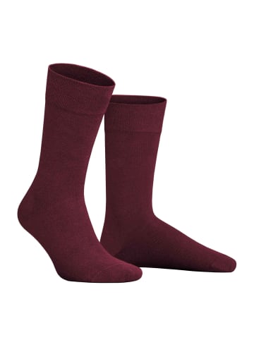 Hudson Socken Relax Cotton druckfreier Bund in wine red