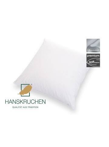 HANSKRUCHEN Diamant Daunenkissen extra soft in Weiß