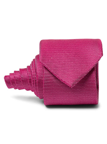 Andrew James Seidenkrawatte in fuchsia - 0001