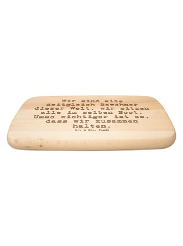 Mr. & Mrs. Panda Schneidebrett Holz Spruch Freundlichkeiten verb... in Transparent