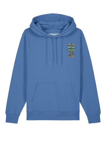 wat? Apparel Sweatshirt Adventure is everywhere in Bright Blue