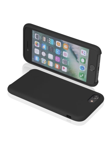 Platyne Silikon-Hardcase für iPhone 7/8 in Schwarz