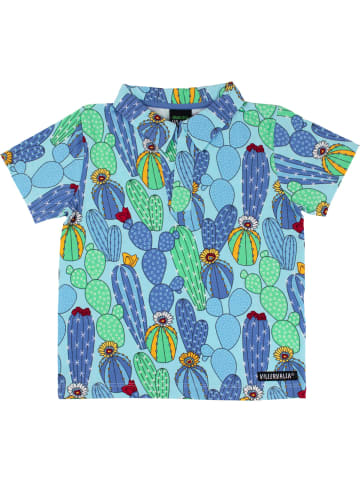 Villervalla T-shirts Kaktus in blau