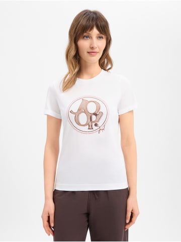JOOP! T-Shirt in weiß braun