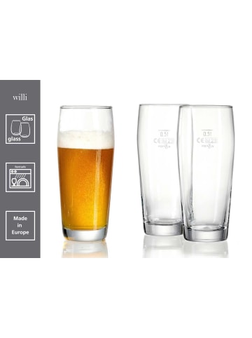 Ritzenhoff & Breker 12er Set Biergläser Willi in 0,5 Liter in transparent