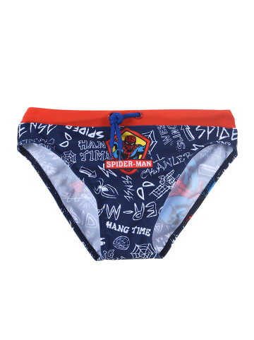 Spiderman Badehose Slip in Dunkel-Blau