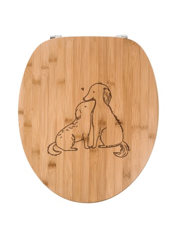Mr. & Mrs. Panda Toilettendeckel Hunde Liebe ohne Spruch in Transparent