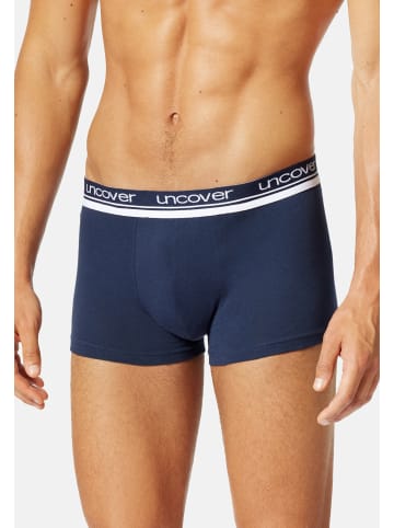 UNCOVER BY SCHIESSER Retro Short / Pant Basic in Schwarz / blau