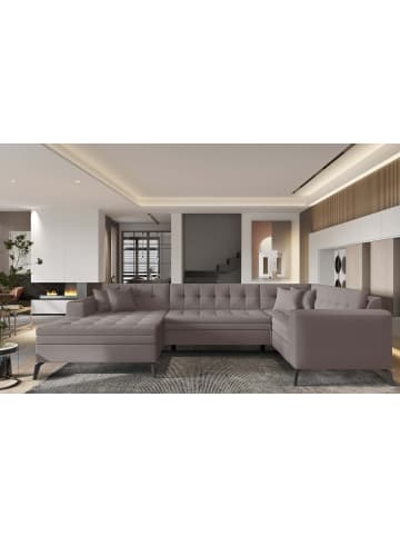 MF Design Monton Recamiere Links in Taupe -  (L) 180 x (B) 340 x (H) 93 cm