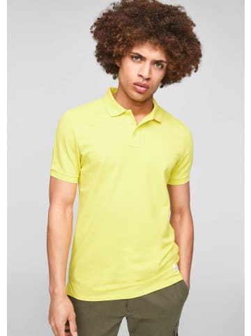 QS Polo-Shirts T-Shirt kurzarm in Gelb