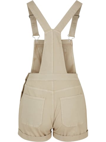 Urban Classics Urban Classics Damen Ladies Organic Short Dungaree in offwhite raw