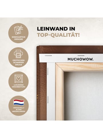 MuchoWow Leinwand bilder Goldenes Gesicht (BxH)