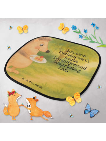 Mr. & Mrs. Panda auto blendschutz Igel Kuchenstück Design mit Sp... in Weiß