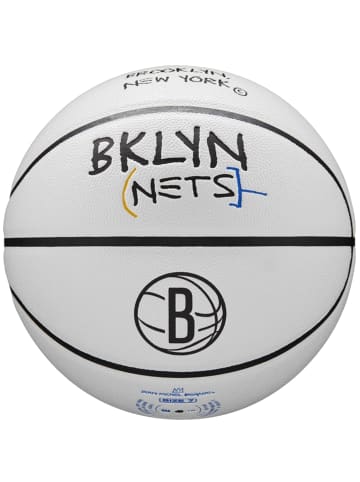 Wilson Wilson NBA Team City Collector Brooklyn Nets Ball in Weiß