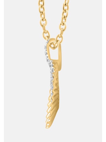 Diamant Exquis Halskette aus 375 Gelbgold mit Diamant