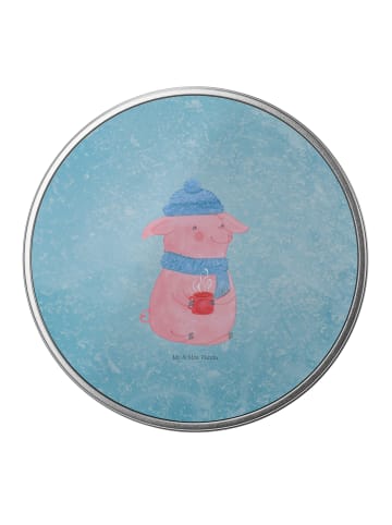 Mr. & Mrs. Panda Blechdose Schweinchen Glühwein ohne Spruch in Eisblau
