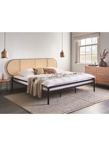 Beliani 2-tlg Doppelbett BOULIN in Schwarz/Braun