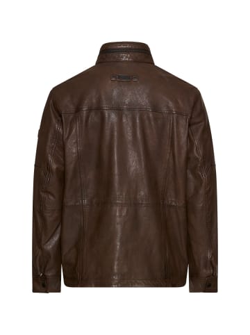 Camel Active Lederjacke mit Innenaschen in Braun