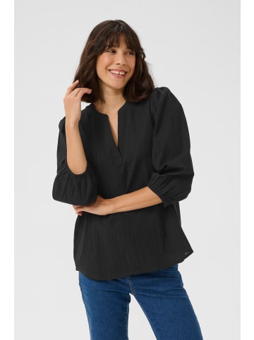 Kaffe Langarm-Bluse KAjollia Regular fit in Black Deep