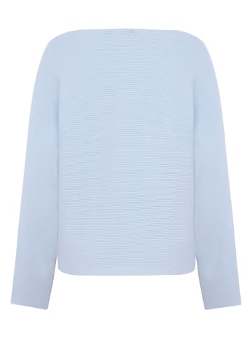 Zero  Strickpullover mit U-Bootausschnitt in Soft Chambray
