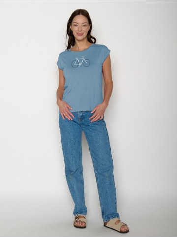 GreenBomb Timid Bike Handdrawn in Glacier Blue