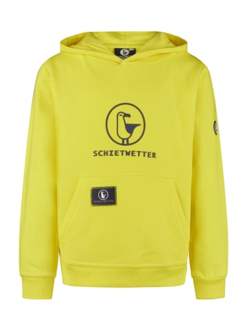 SCHIETWETTER SCHIETWETTER Hoodie Logoprint Toni in yellow/navy