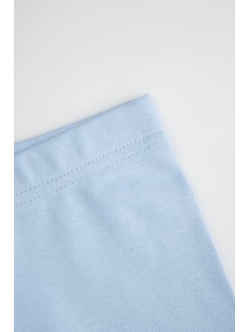 Coccodrillo Baumwoll-Leggings mit langem Bein in hellblau