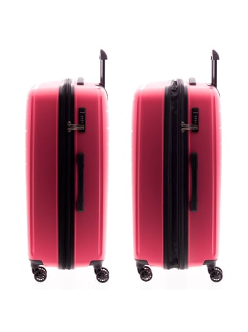 Gladiator 1700 4 Rollen Trolley 74 cm mit Dehnfalte pink