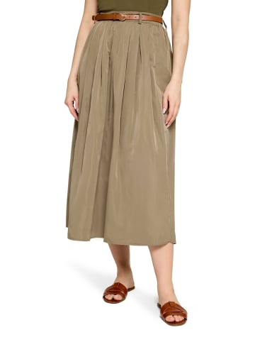 CARTOON A-Linien-Rock mit Gürtel in Khaki