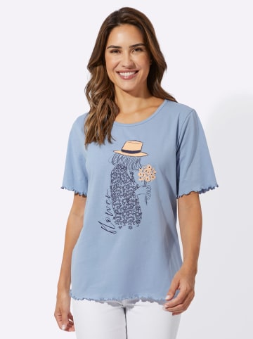 Sieh an! Kurzarmshirt in bleu-marine